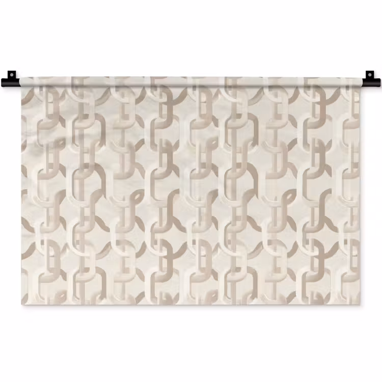 Motief - Abstract - Beige Wandkleed katoen klein 269 -zz3d