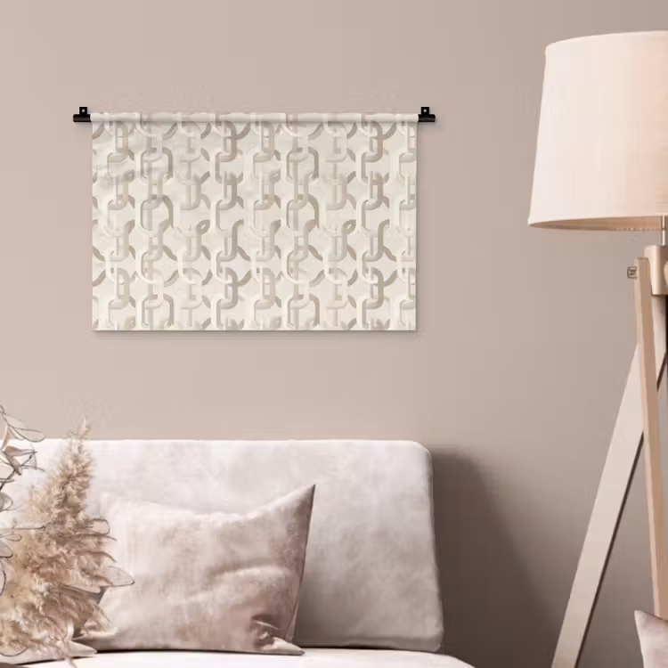 Motief - Abstract - Beige Wandkleed katoen klein 269 -sfeer4