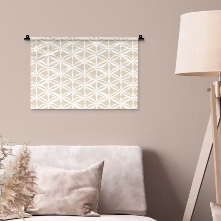 Motief - Modern - Beige Wandkleed katoen klein 269 -sfeer4
