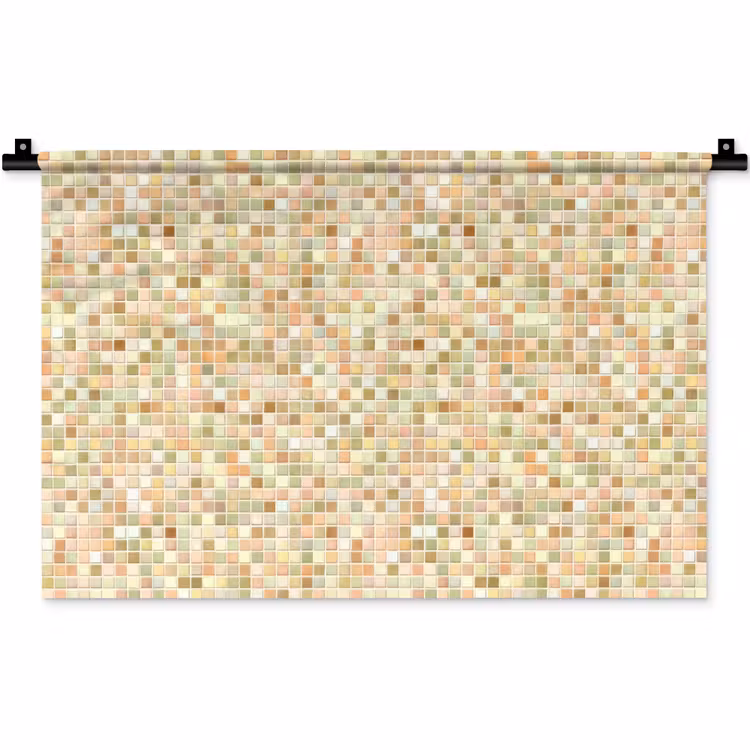 Mozaïek - Patroon - Terracotta Wandkleed katoen klein 269 -zz3d