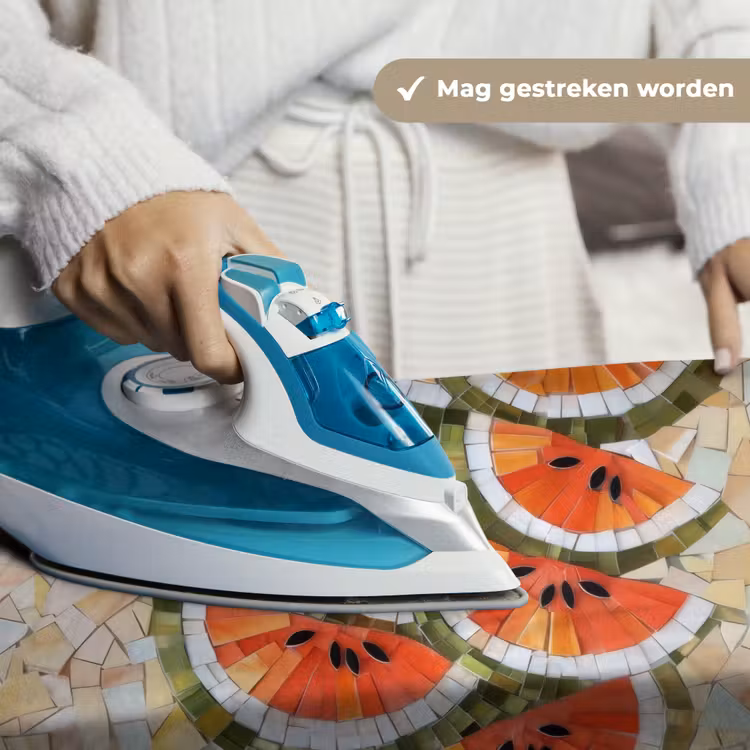 Mozaïek - Watermeloen - Rood - Pitten Wandkleed katoen klein -sfeer9