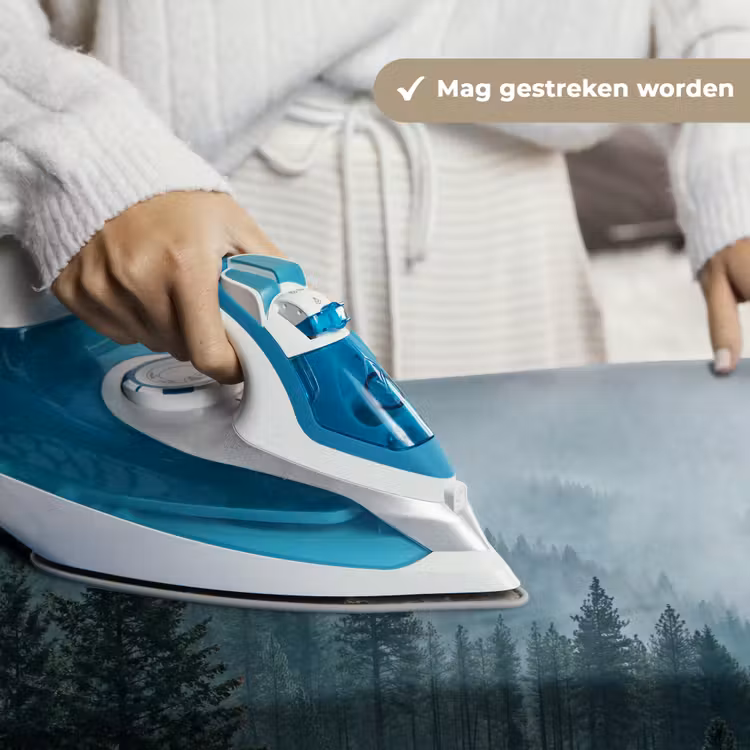 Naaldwoud - Bergen - Mist Wandkleed katoen klein -sfeer9