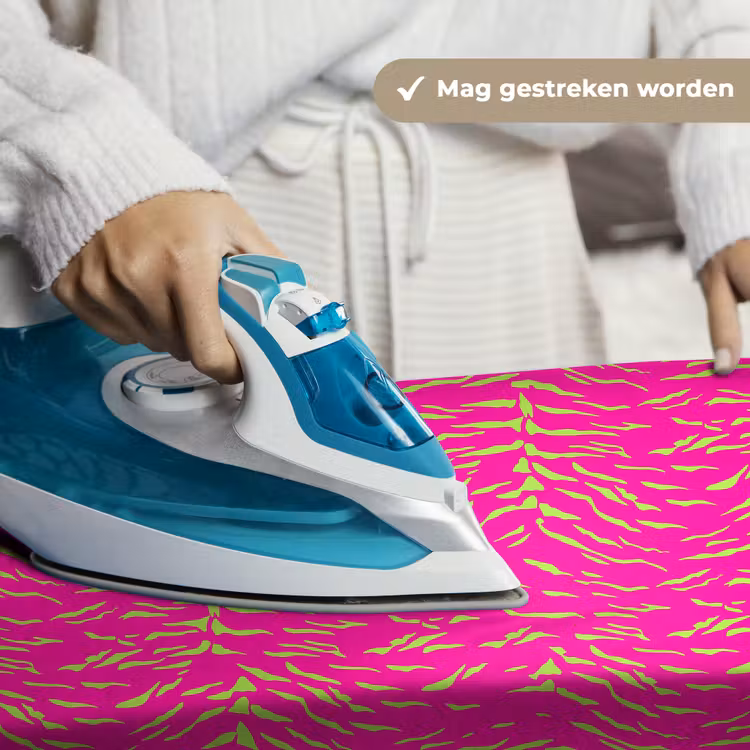 Neon - Groen - Roze - Tijger Wandkleed katoen klein 269 -sfeer9
