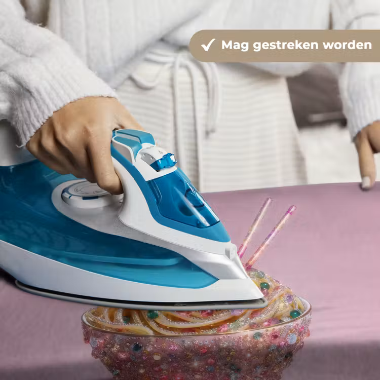 Noodles - Edelstenen - Stokjes - Roze Wandkleed katoen klein -sfeer9