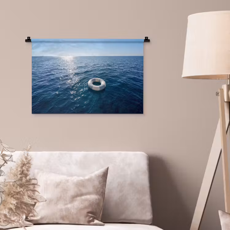 Oceaan - Zwemband - Horizon Wandkleed katoen klein -sfeer4