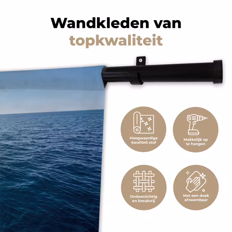 Oceaan - Zwemband - Horizon Wandkleed katoen klein -sfeer2