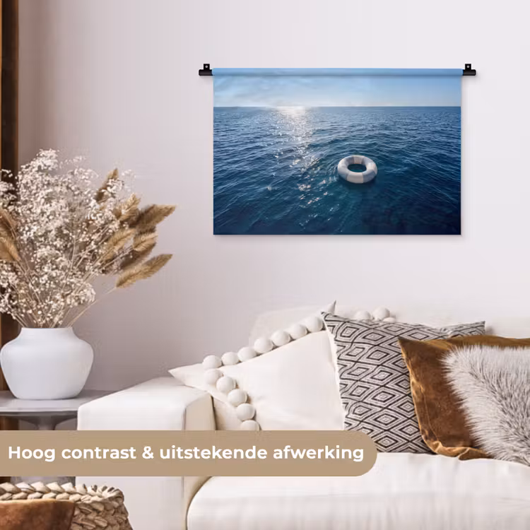 Oceaan - Zwemband - Horizon Wandkleed katoen klein -sfeer1