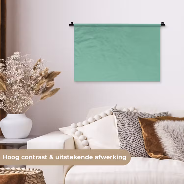 Ocean - Jade - Groen Wandkleed katoen klein 269 -sfeer1