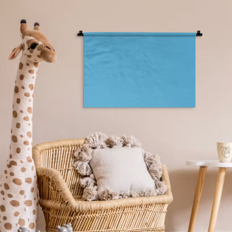 Ocean - Teal - Blauw Wandkleed katoen klein 269 -wsfeer5_kind