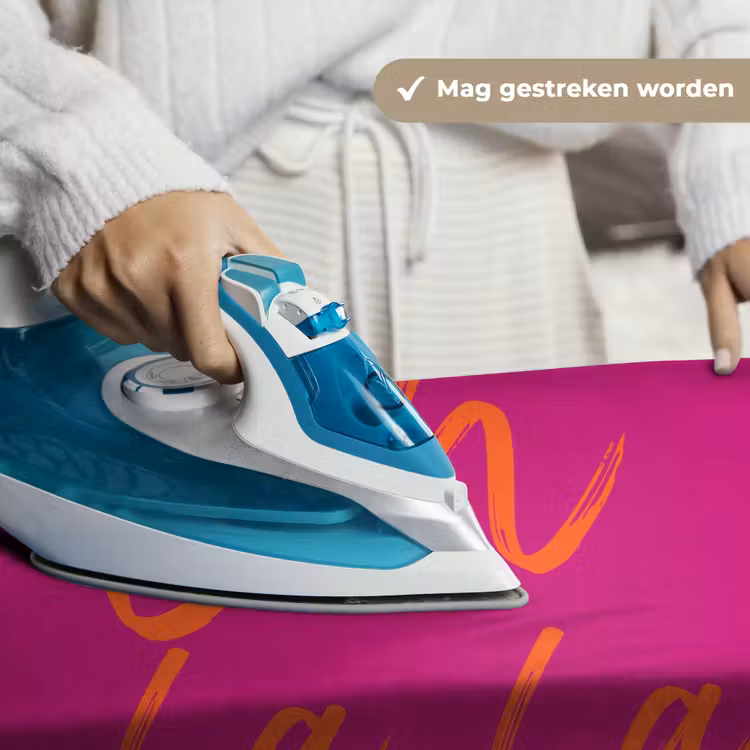 Oh la la - Oranje - Roze Wandkleed katoen klein -sfeer9