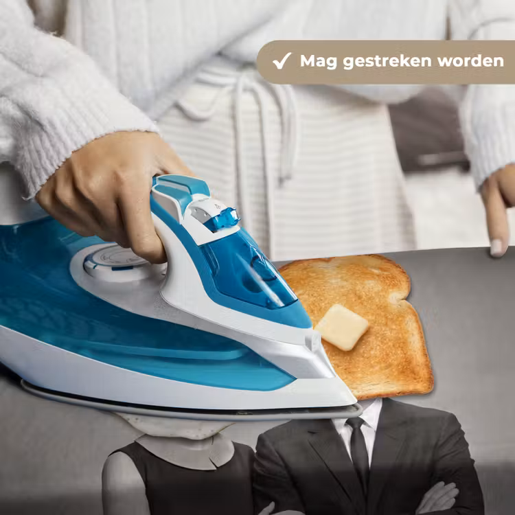 Ontbijt - Koppel - Ei - Brood Wandkleed katoen klein -sfeer9