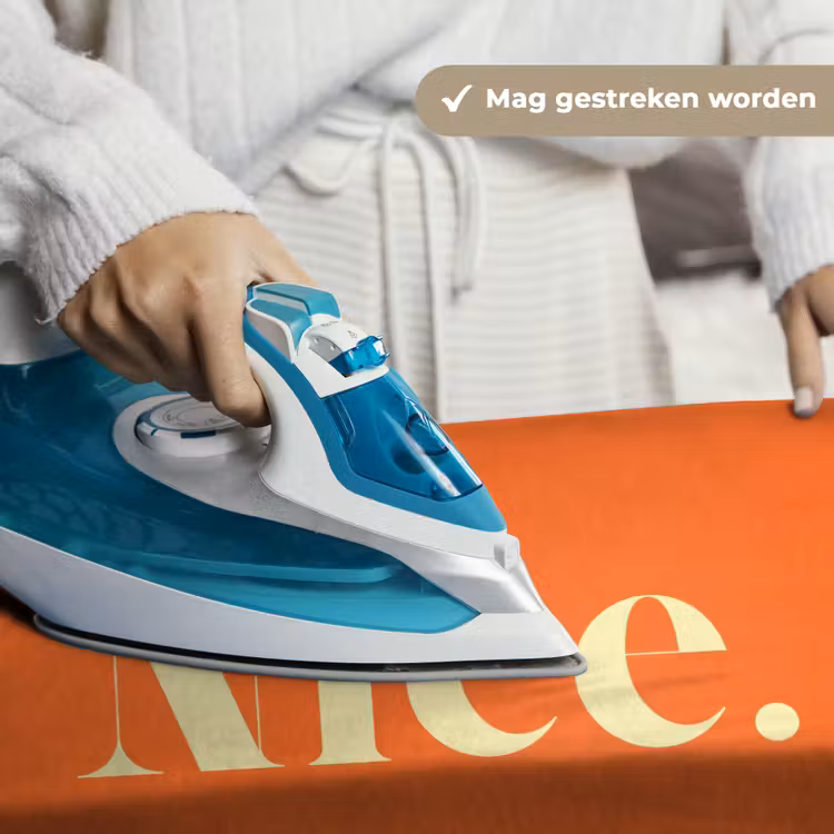 Oranje - Gebroken wit - Nice Wandkleed katoen klein -sfeer9