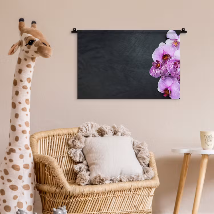 Orchidee - Bloemen - Roze - Flora Wandkleed katoen klein -wsfeer5_kind