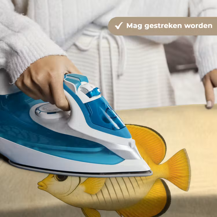 Ovaal - Vis - Geel - Schubben Wandkleed katoen klein -sfeer9