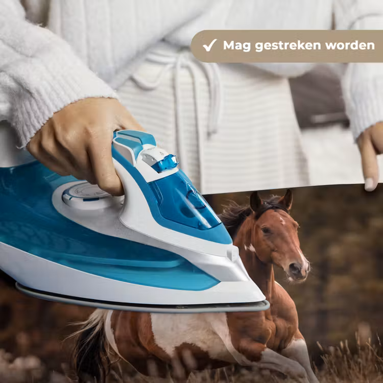 Paard - Bruin - Gras Wandkleed katoen klein -sfeer9