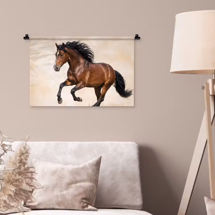 Paard - Galop - Energie Wandkleed katoen klein -sfeer4