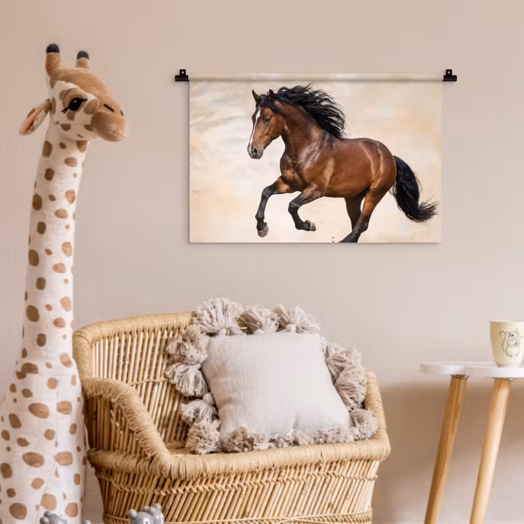 Paard - Galop - Energie Wandkleed katoen klein -wsfeer5_kind