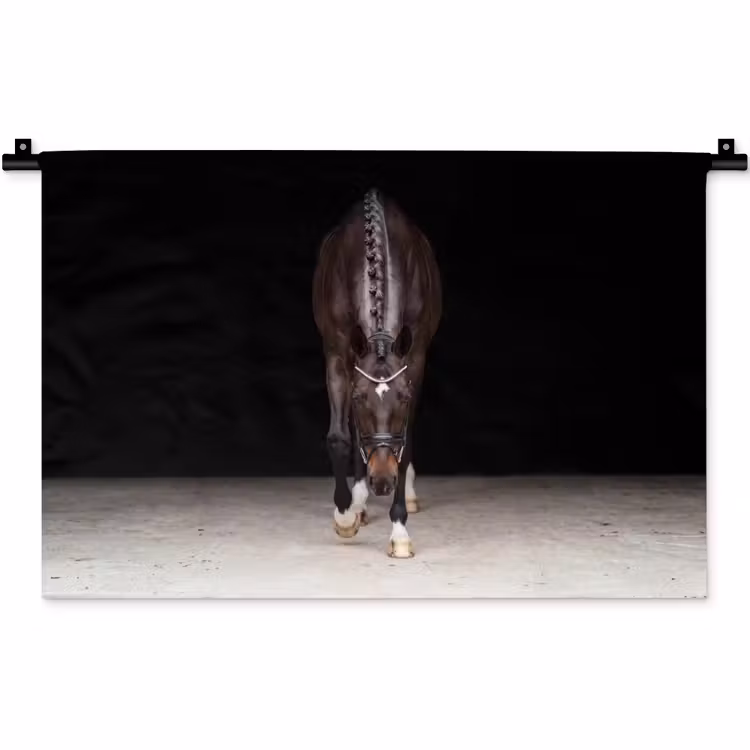 Paard - Modern - Portret Wandkleed katoen klein -zz3d