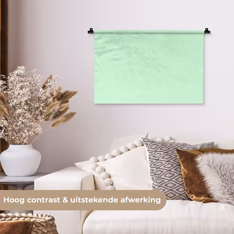 Pale - Mint - Groen Wandkleed katoen klein 269 -sfeer1