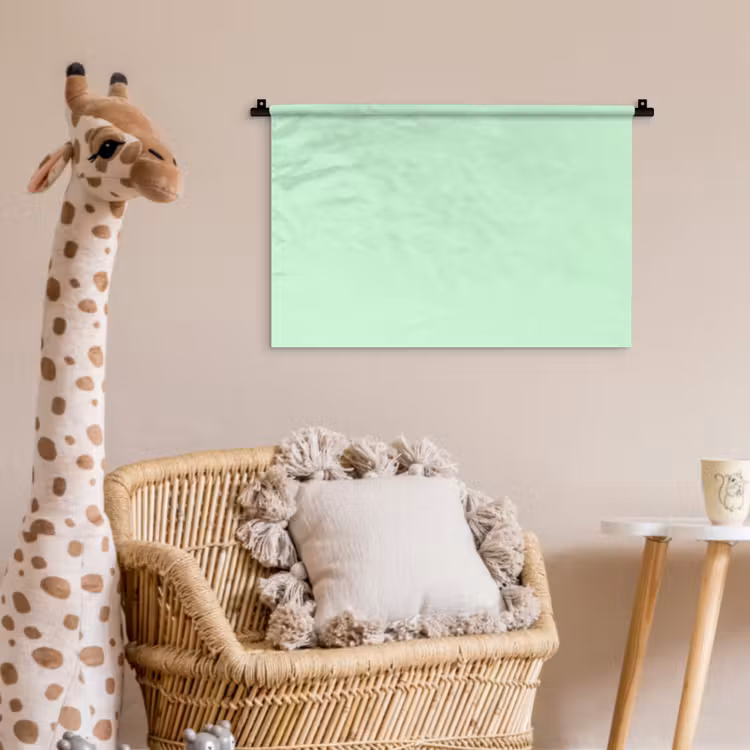 Pale - Mint - Groen Wandkleed katoen klein 269 -wsfeer5_kind