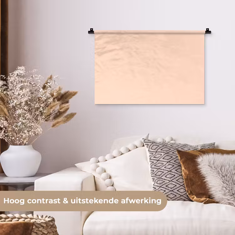 Pale - Peach - Nude Wandkleed katoen klein 269 -sfeer1