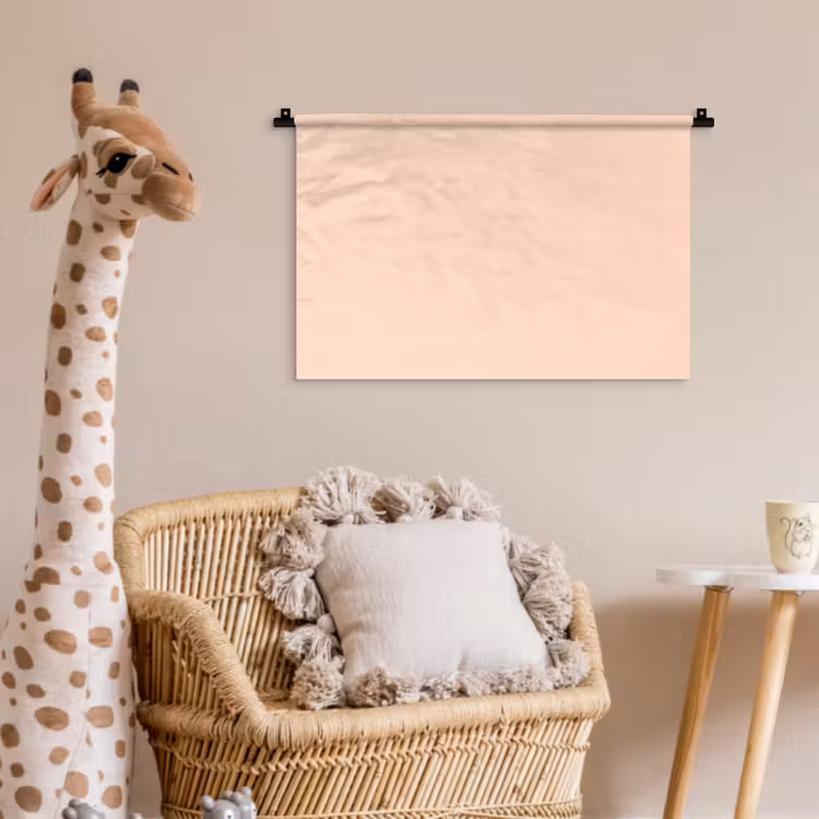 Pale - Peach - Nude Wandkleed katoen klein 269 -wsfeer5_kind