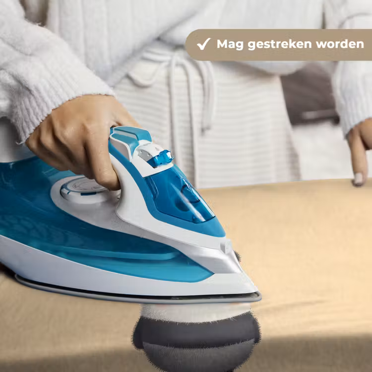 Panda - Beige - Minimalistisch Wandkleed katoen klein -sfeer9