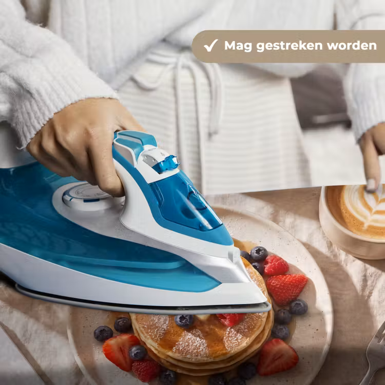 Pannenkoeken - Bessen - Ontbijt - Modern - Beige Wandkleed katoen klein -sfeer9