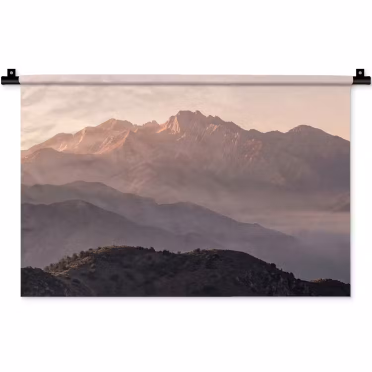 Panorama - Landschap - Bergen Wandkleed katoen klein -zz3d