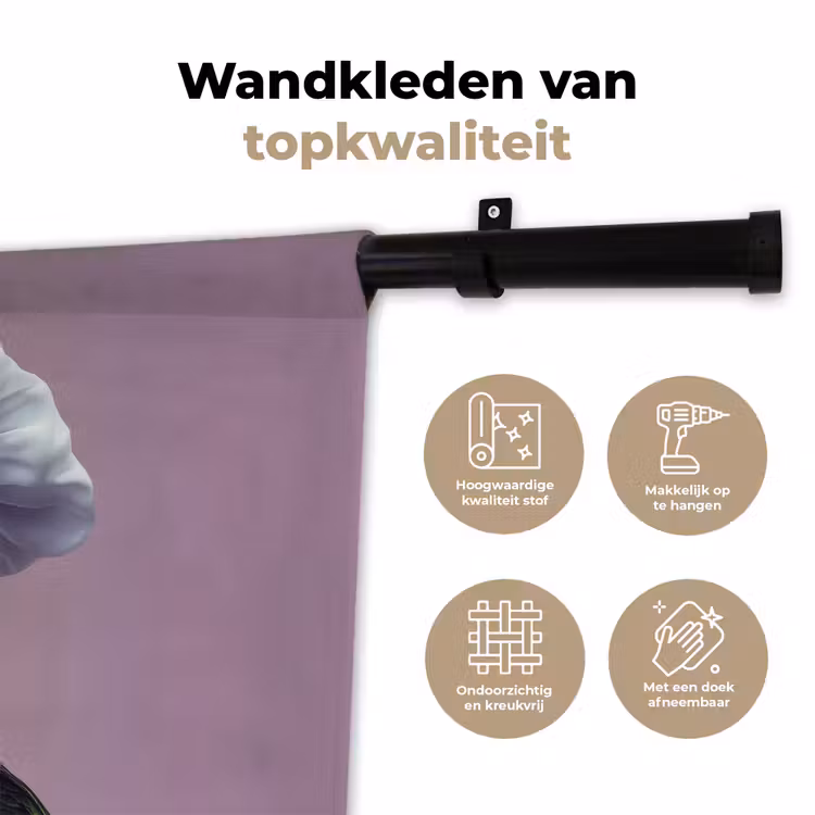 Papegaai - Koksmuts - Nieuwsgierig - Vogel Wandkleed katoen klein -sfeer2