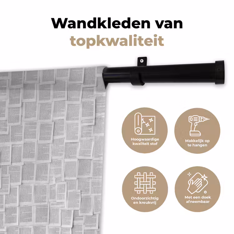 Papier - Overlappend - Textuur - Modern - Wit Wandkleed katoen klein -sfeer2