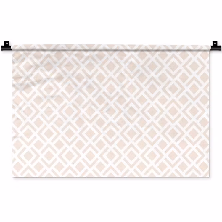 Patronen - Abstract - Beige - Geometrie Wandkleed katoen klein 269 -zz3d