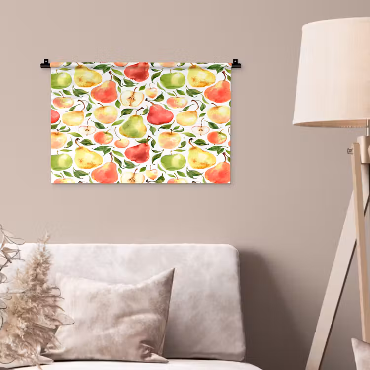 Patroon - Appels - Peren Wandkleed katoen klein 269 -sfeer4
