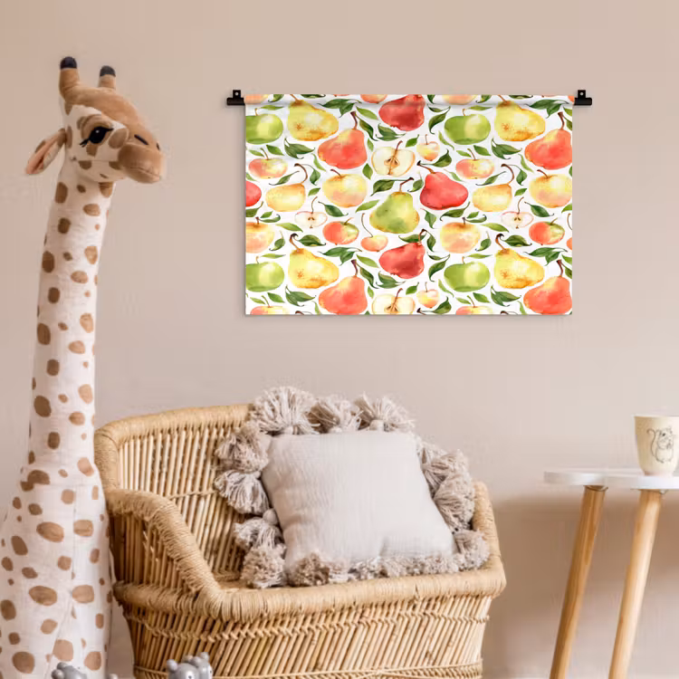 Patroon - Appels - Peren Wandkleed katoen klein 269 -wsfeer5_kind