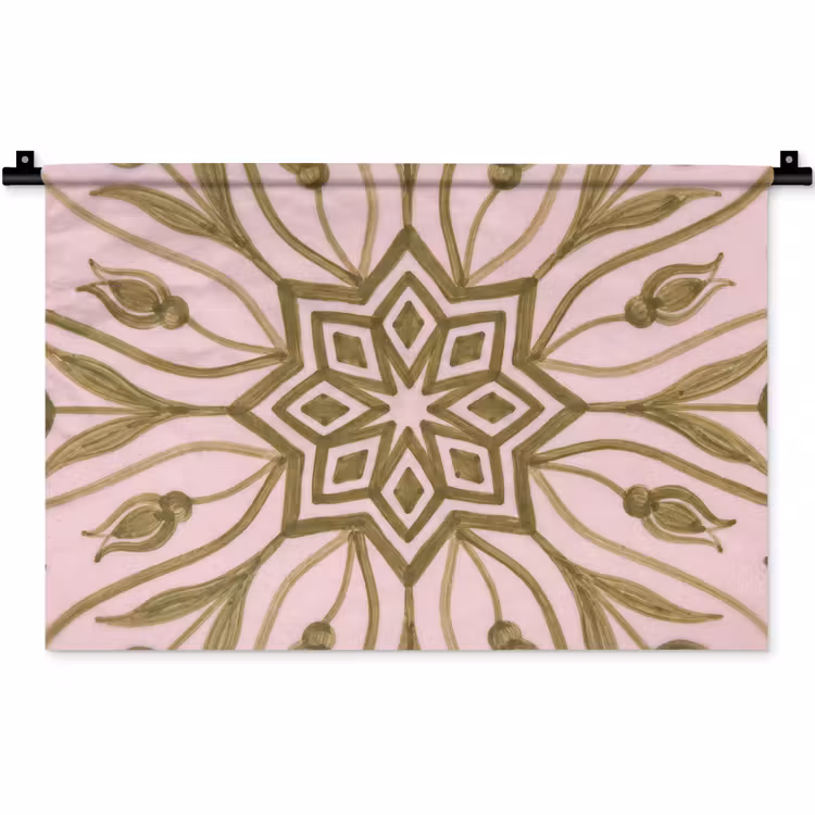 Patroon - Mandala - Decoratie - Abstract - Groen Wandkleed katoen klein -zz3d