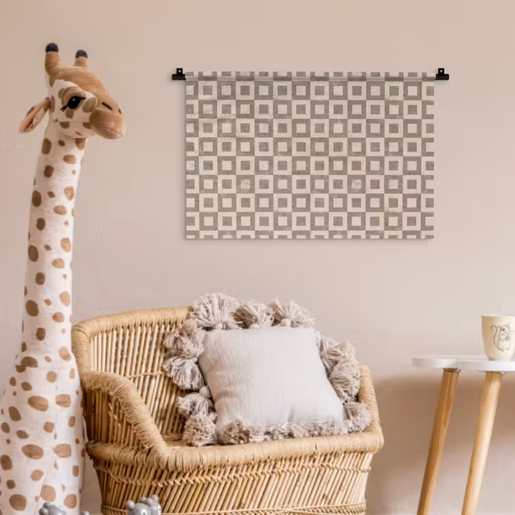 Patroon - Marmer - Beige Wandkleed katoen klein 269 -wsfeer5_kind