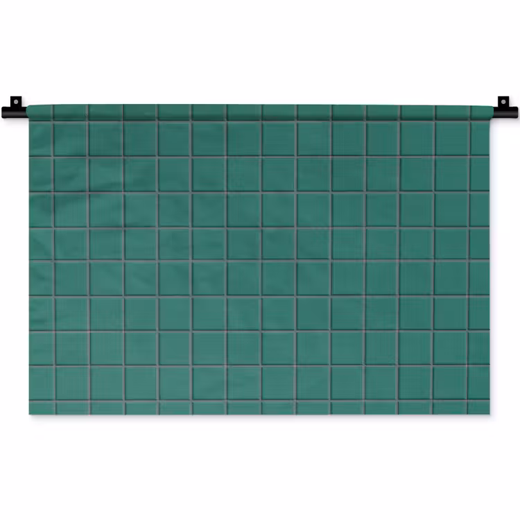 Patroon - Patroon - Smaragd Wandkleed katoen klein 269 -zz3d