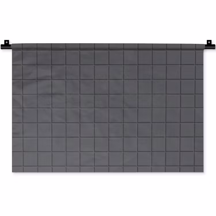 Patroon - Tegel - Grafiet - Grijs Wandkleed katoen klein 269 -zz3d