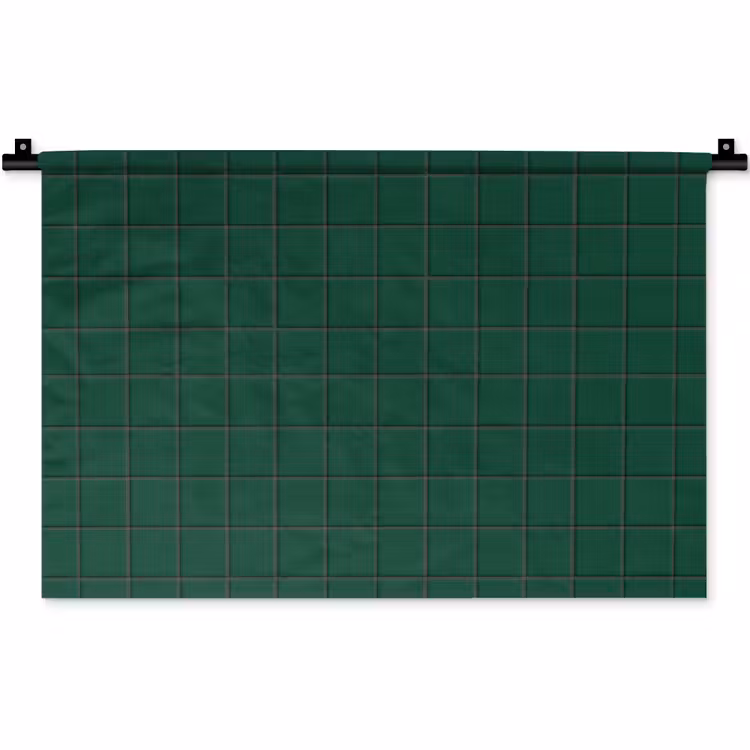 Patroon - Tegels - Dennen - Groen Wandkleed katoen klein 269 -zz3d