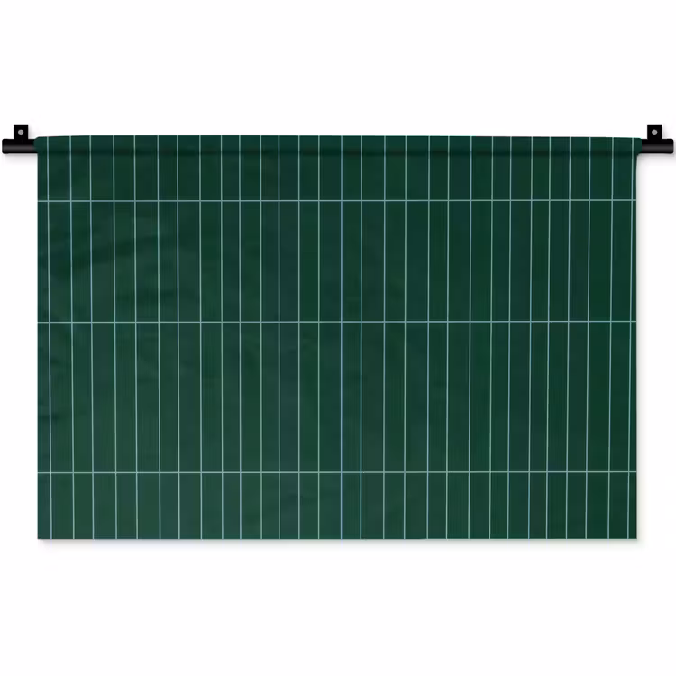 Patroon - Tegels - Donkergroen Wandkleed katoen klein 269 -zz3d