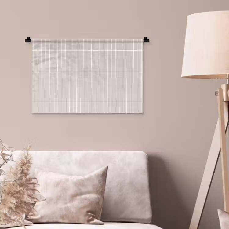 Patroon - Tegels - Zand Wandkleed katoen klein 269 -sfeer4