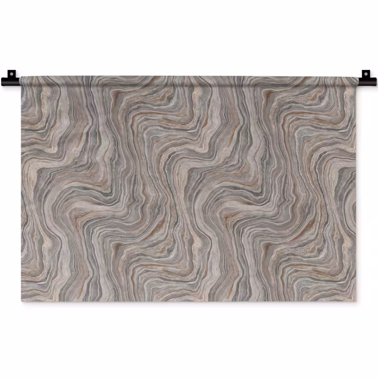 Patroon - Textuur - Grijs Wandkleed katoen klein 269 -zz3d