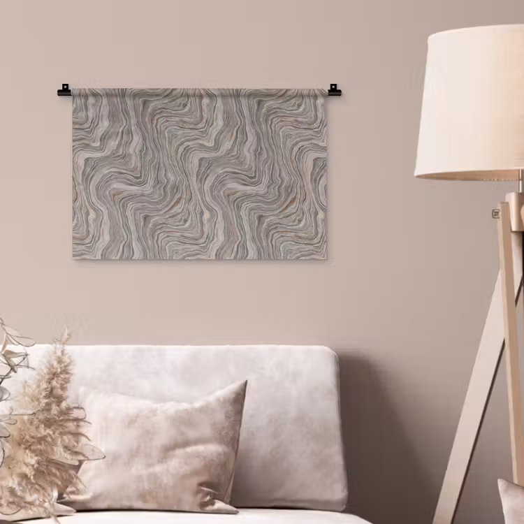 Patroon - Textuur - Grijs Wandkleed katoen klein 269 -sfeer4