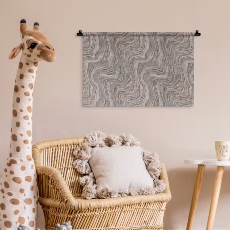 Patroon - Textuur - Grijs Wandkleed katoen klein 269 -wsfeer5_kind