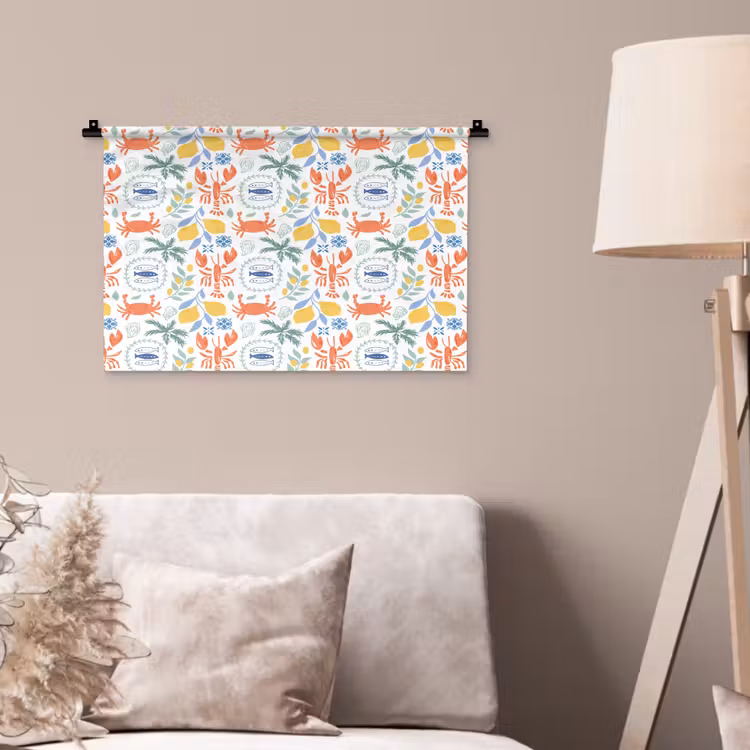 Zee - Sfeer - Citroen - Vis Wandkleed katoen klein 269 -sfeer4