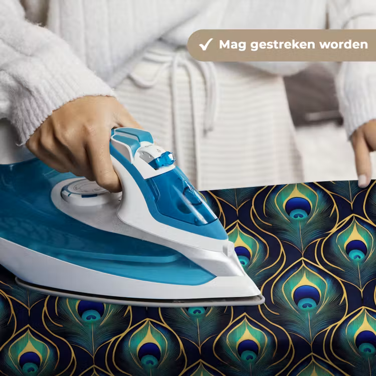 Pauw - Veren - Groen Wandkleed katoen klein 269 -sfeer9