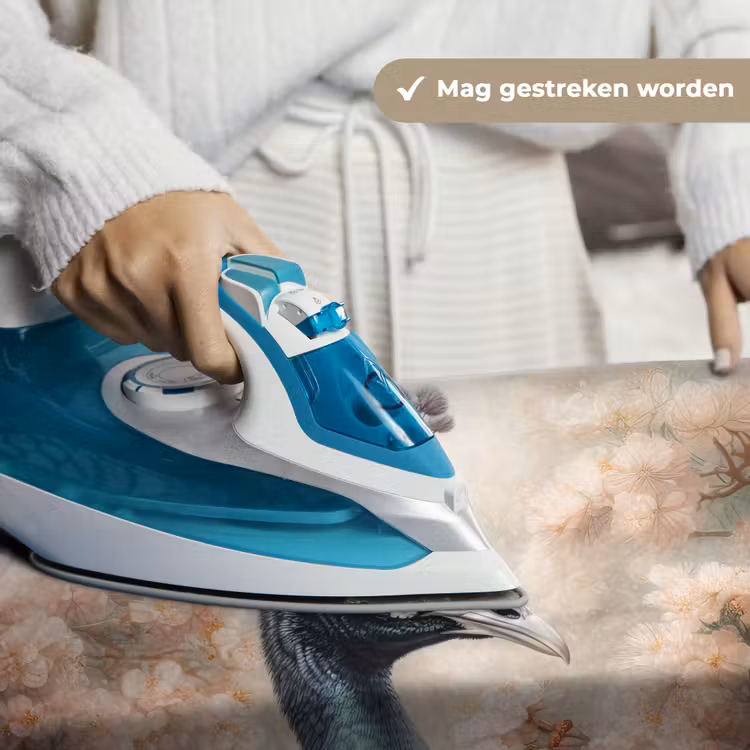 Pauw - Vogels - Bloemen - Boom - Botanisch Wandkleed katoen klein -sfeer9
