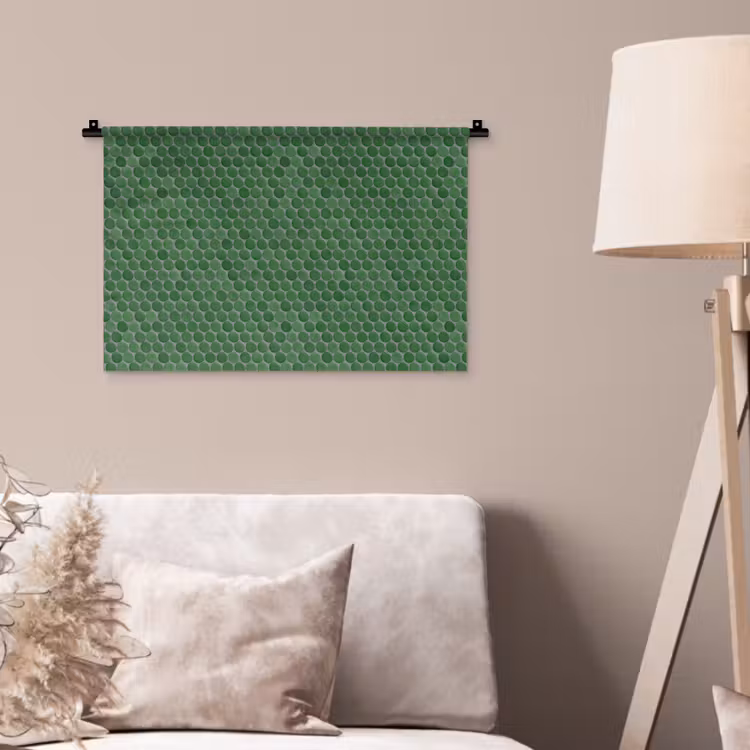 Penny - Mozaïek - Bosgroen - Green Wandkleed katoen klein 269 -sfeer4