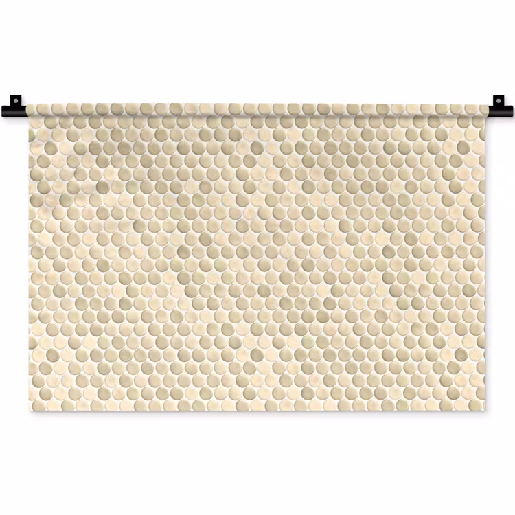Penny - Mozaïek - Zand Wandkleed katoen klein 269 -zz3d