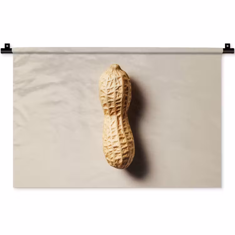 Pinda - Ruw - Beige Wandkleed katoen klein -zz3d